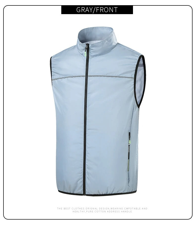 Cooling Fan Vest with 4 Fans – Breathable Summer Workwear Air Conditioning Vest for Outdoor Work, Hiking & Construction