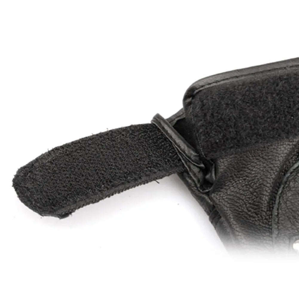 Leather Half Finger Motorcycle Gloves – Breathable Driving & Outdoor Sports Gloves