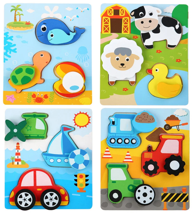 Set 2 Montessori Animals Puzzle Board, Laser Cut for Educational Wooden Toy, Wooden Animals Puzzle Laser Cut, Wooden Animals Set, Shape sorter toy, Toddler gift, Kids Christmas gift C154