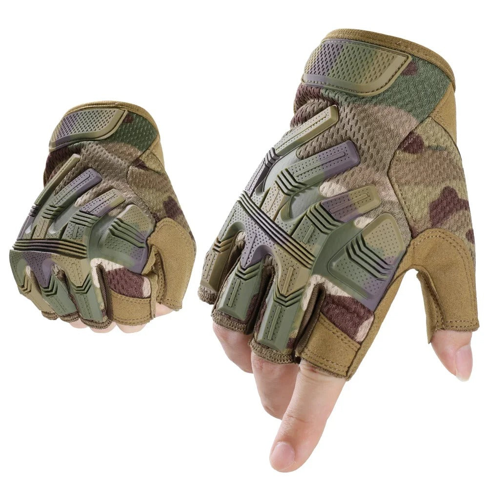 Tactical Half Finger Gloves – Anti-Slip Outdoor Sports & Work Gloves