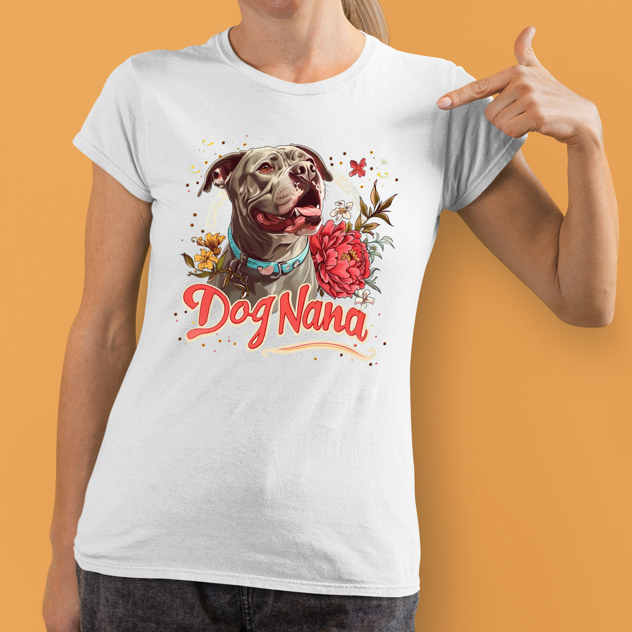 Pit Pull Dog T-shirt, Pet Lover Shirt, Dog Lover Shirt, Dog Nana  T-Shirt, Dog Owner Shirt, Gift For Dog Grandma, Funny Dog Shirts, Women Dog T-Shirt, Mother's Day Gift, Dog Lover Wife Gifts, Dog Shirt 01