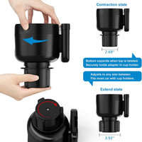 Thumbnail for Car Cup Holder 2-in-1, Custom-Fit For Car, Car Cup Holder Expander Adapter with Adjustable Base, Car Cup Holder Expander Organizer with Phone Holder WATY233