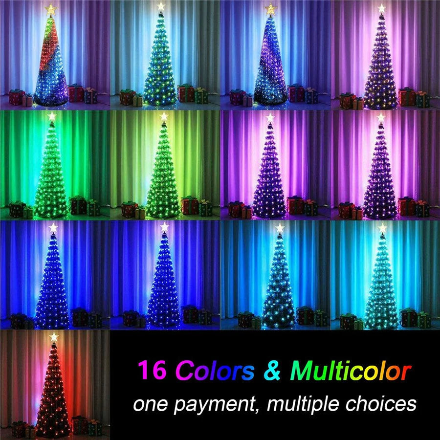 RGB LED String Lights 5M/10M/20M USB Outdoor Indoor Fairy Lights 16 Colors Party Wedding Decoration