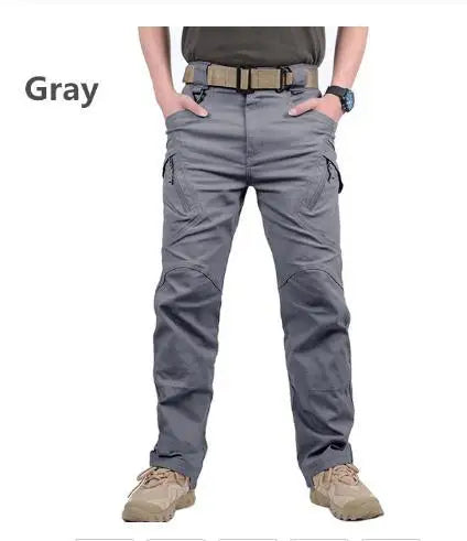 Men’s Waterproof Tactical Cargo Pants – Multi-Pocket Outdoor Hiking Utility Trousers