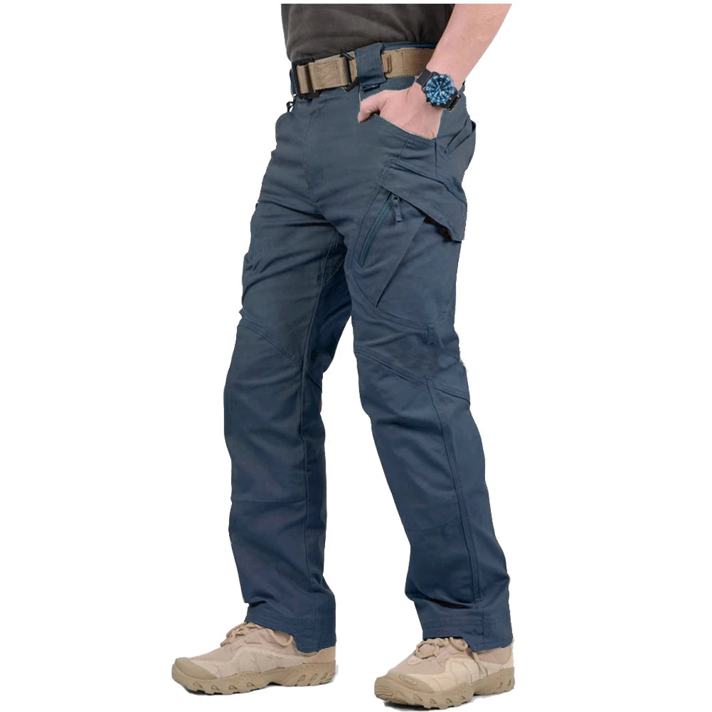 Men’s Stretch Cotton Cargo Pants – Multi-Pocket Flexible Outdoor Work Tactical Trousers