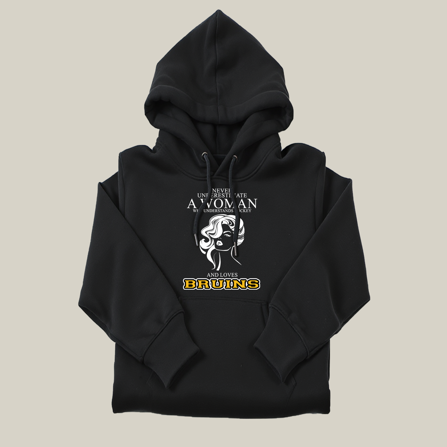 Never Underestimate A Woman Who Understand Hockey And Loves Bruins Hoodie- Never Underestimate Sweatshirt- Custom Hoodies