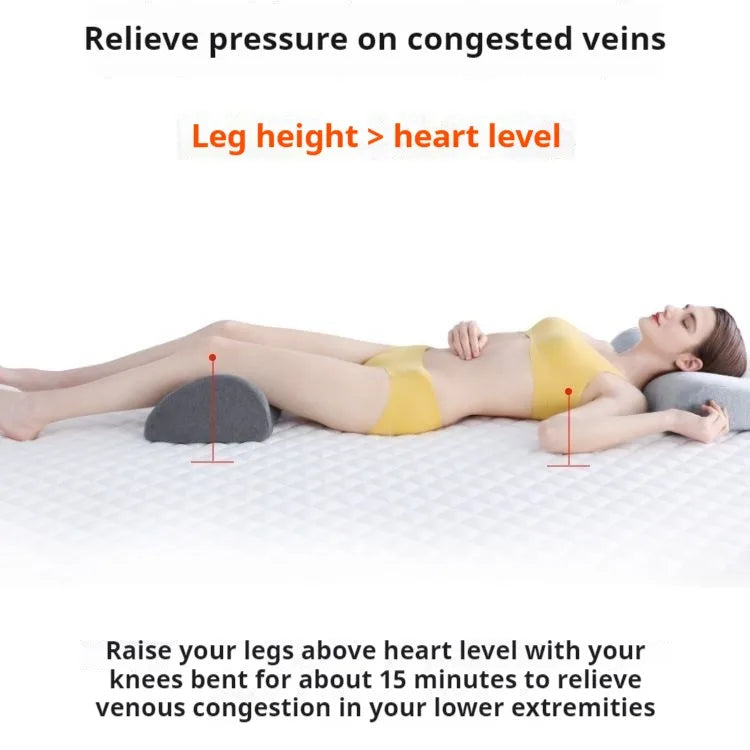 Memory Foam Knee Pillow – Ergonomic Leg Support Cushion for Side, Back, and Stomach Sleeping