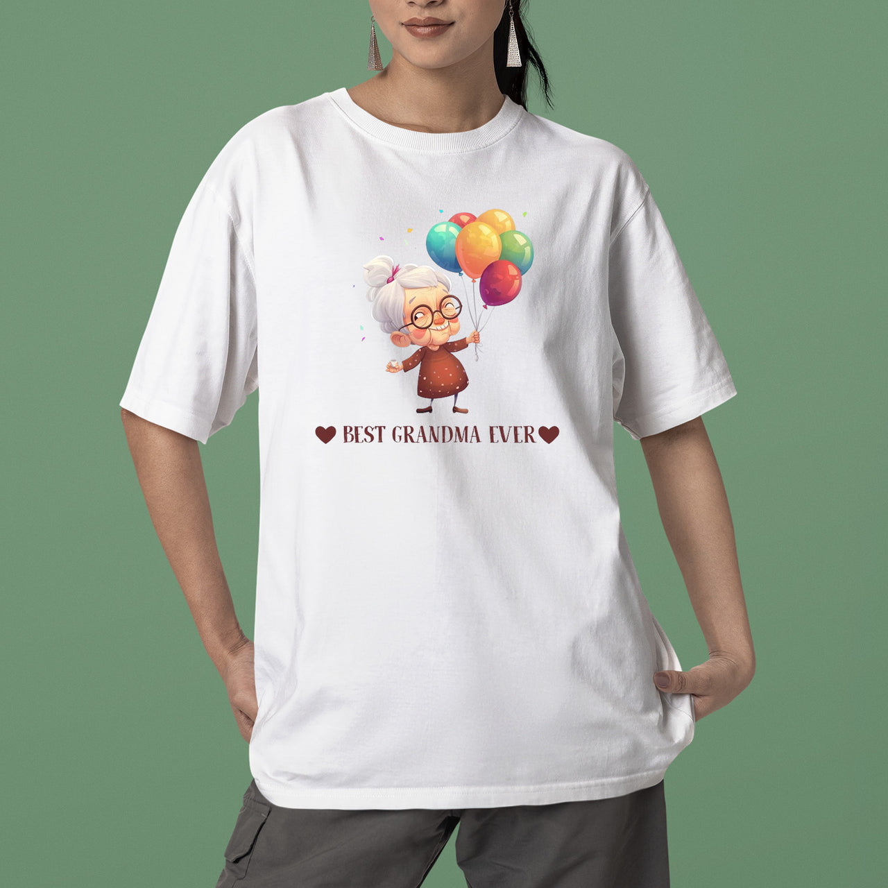 Best Grandma Ever T-Shirt, Grandma With Balloons Shirt, Cute Nana Sweatshirt, Grandma Shirt, Grandma Gift, Mother's Day Gift