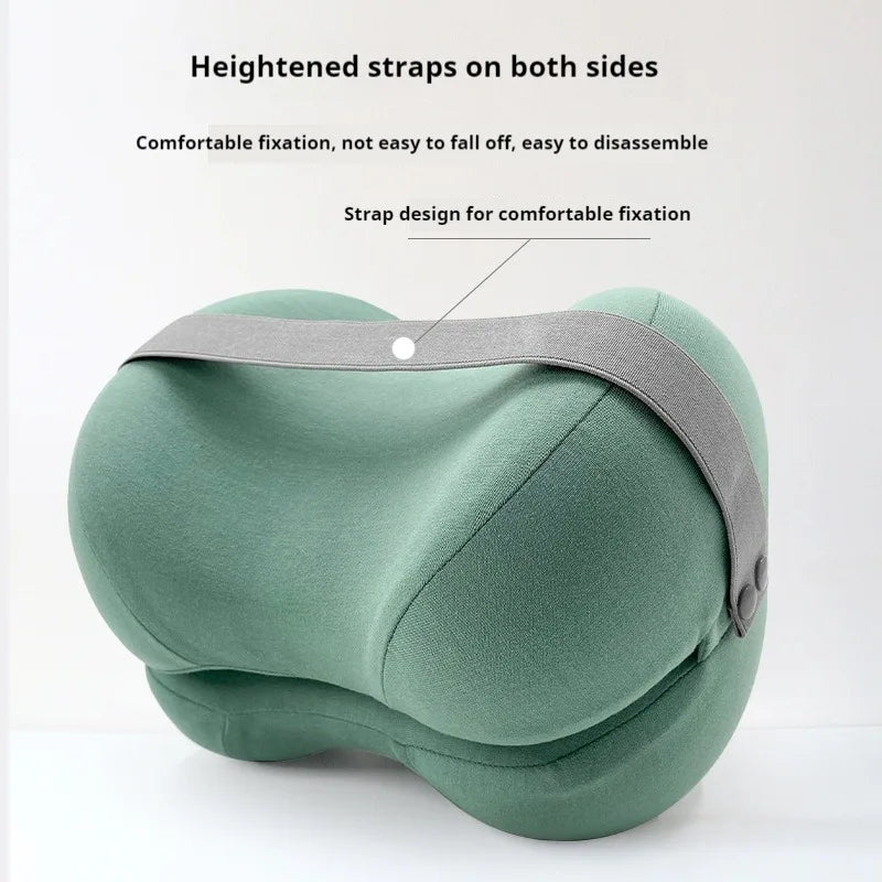 Contoured Leg Knee Pillow – Cooling Memory Foam Support Cushion for Side Sleeping and Rest