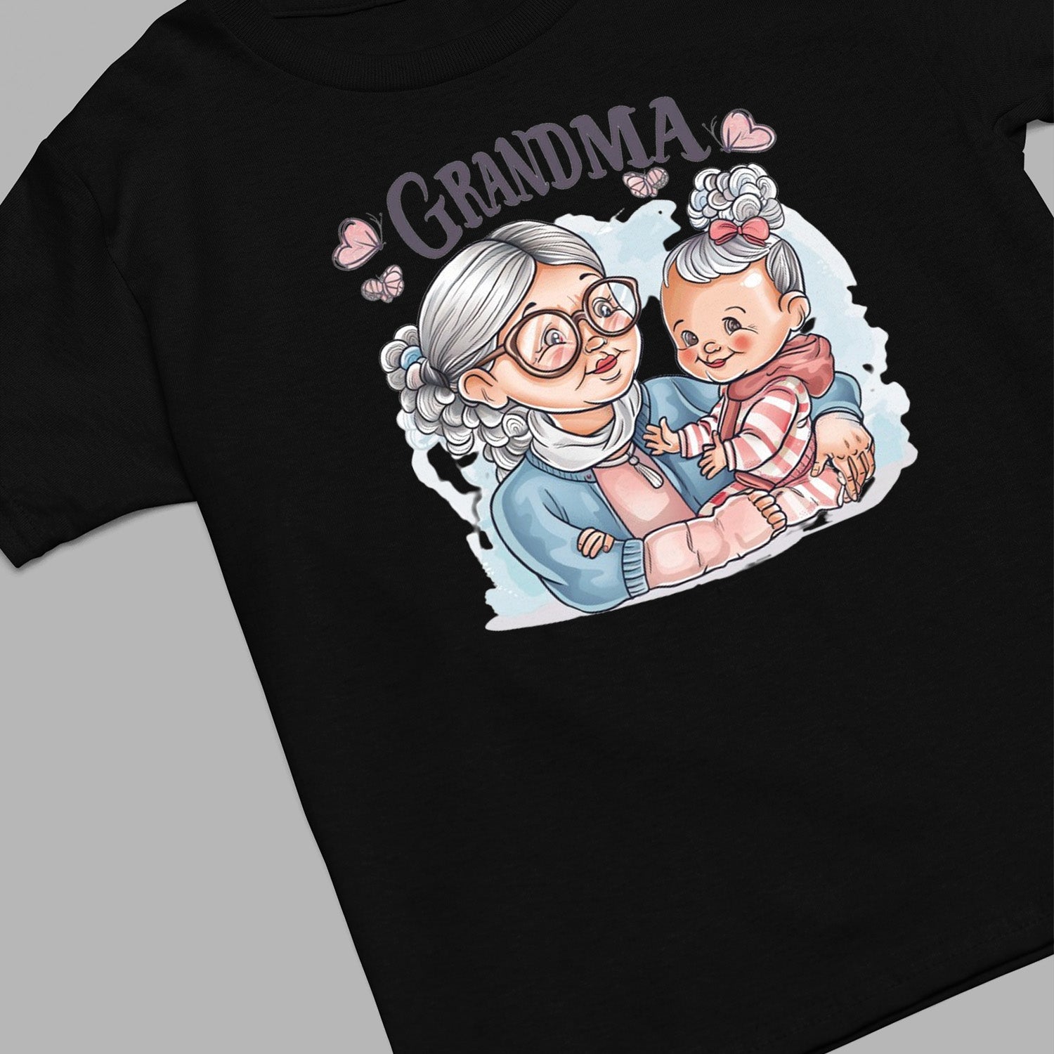 Cute Chibi Grandma T-Shirt, Cute Chibi Nana Shirt, Celebrate Mom, Nana Shirt, Grandma Hoodie, Grandma Shirt, Mother's Day Gift For Grandma, Happy Mother's Day 02