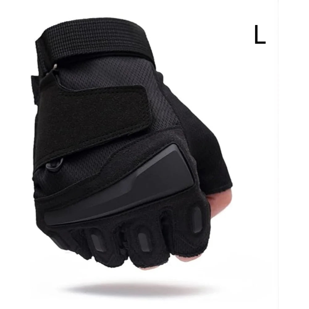 Breathable Fingerless Tactical Workout Gloves – Lightweight Grip Gloves for Training, Cycling & Outdoor Activities