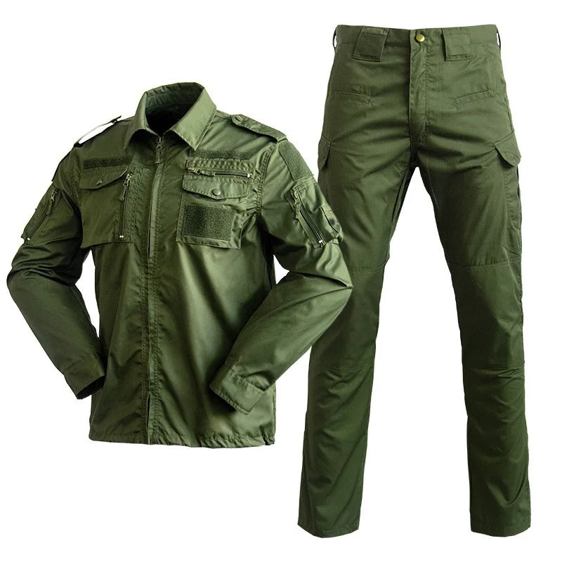 Unisex Outdoor Field Suit - Warm Long Sleeve Hiking Shirt & Pants 2-Piece Set (Sizes S-3XL)