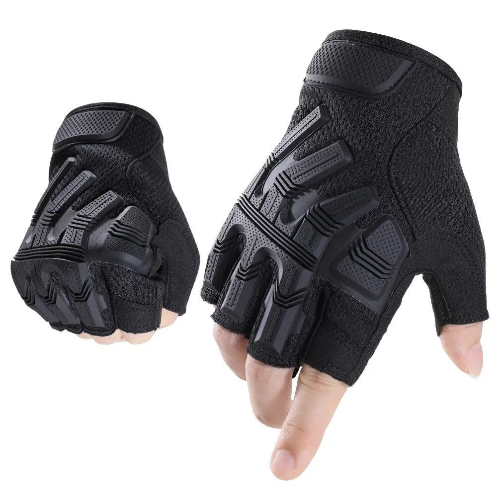 Tactical Half Finger Gloves – Anti-Slip Outdoor Sports & Work Gloves