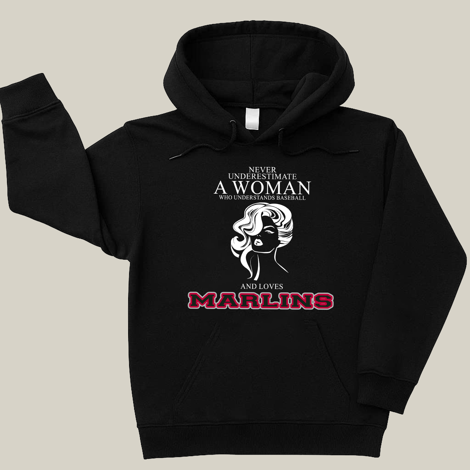 Never Underestimate A Woman Who Understand Baseball And Loves Marlins Hoodie- Never Underestimate Sweatshirt- Custom Hoodies