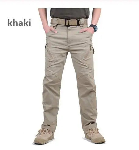 Men’s Waterproof Tactical Cargo Pants – Multi-Pocket Outdoor Hiking Utility Trousers