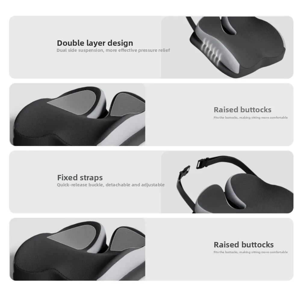 Memory Foam Car Seat Cushion – Breathable Universal Seat Pad for Car & Truck