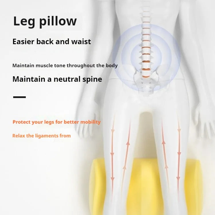Memory Foam Knee Pillow – Ergonomic Leg Support Cushion for Side, Back, and Stomach Sleeping