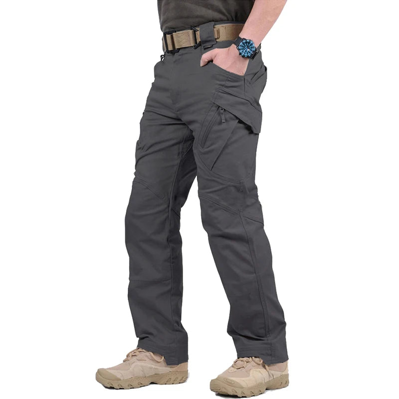 Men’s Stretch Cotton Cargo Pants – Multi-Pocket Flexible Outdoor Work Tactical Trousers