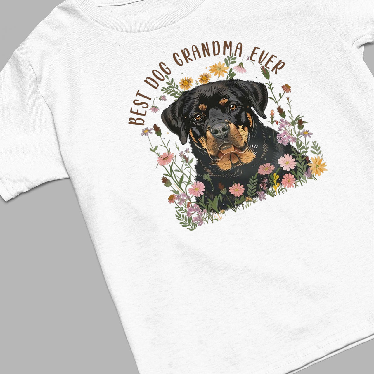 Rottweiler Dog T-shirt, Pet Lover Shirt, Dog Lover Shirt, Best Dog Grandma Ever T-Shirt, Dog Owner Shirt, Gift For Dog Grandma, Funny Dog Shirts, Women Dog T-Shirt, Mother's Day Gift, Dog Lover Wife Gifts, Dog Shirt