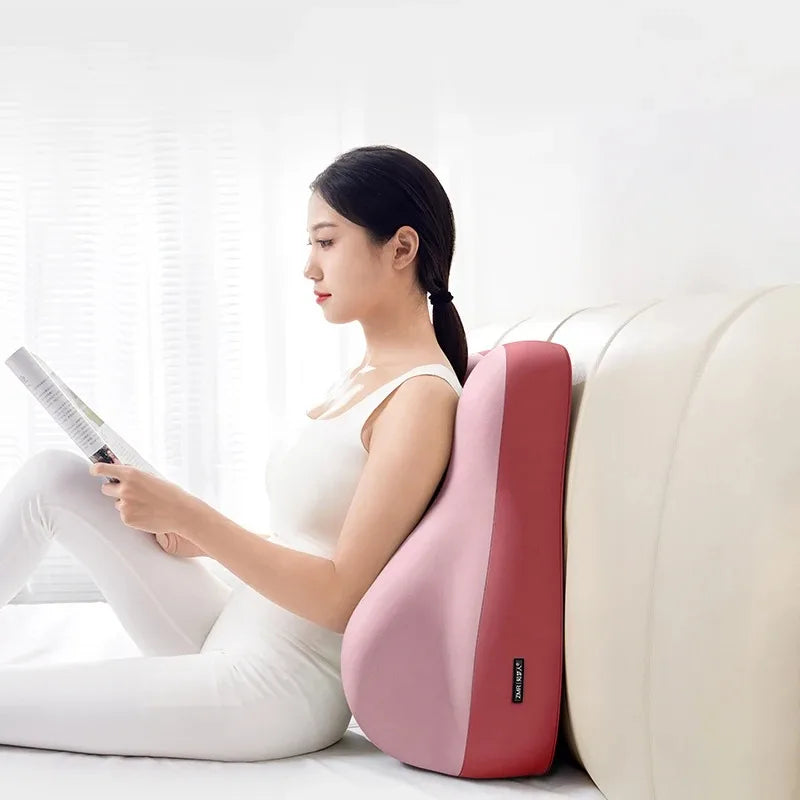 Memory Foam Lumbar Cushion – Breathable Back Support Pillow for Office Chair, Car Seat, and Bed
