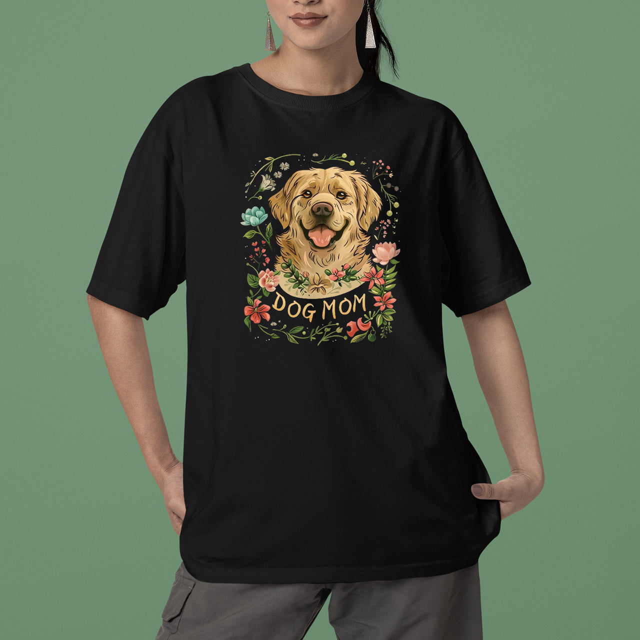 Golden Retriever Dog T-shirt, Pet Lover Shirt, Dog Lover Shirt, Dog Mom T-Shirt, Dog Owner Shirt, Gift For Dog Mom, Funny Dog Shirts, Women Dog T-Shirt, Mother's Day Gift, Dog Lover Wife Gifts, Dog Shirt