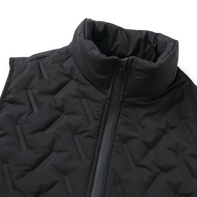 Casual Men's Windproof Gilet – Autumn Winter Down Cotton Fleece Vest, Thickened Sleeveless Warm Jacket C8