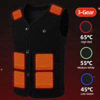 Thumbnail for 16 Spots Heated Vest USB Jacket Heated Winter Electric Heater Jacket Thermal Vest Body Warmer Coat C3