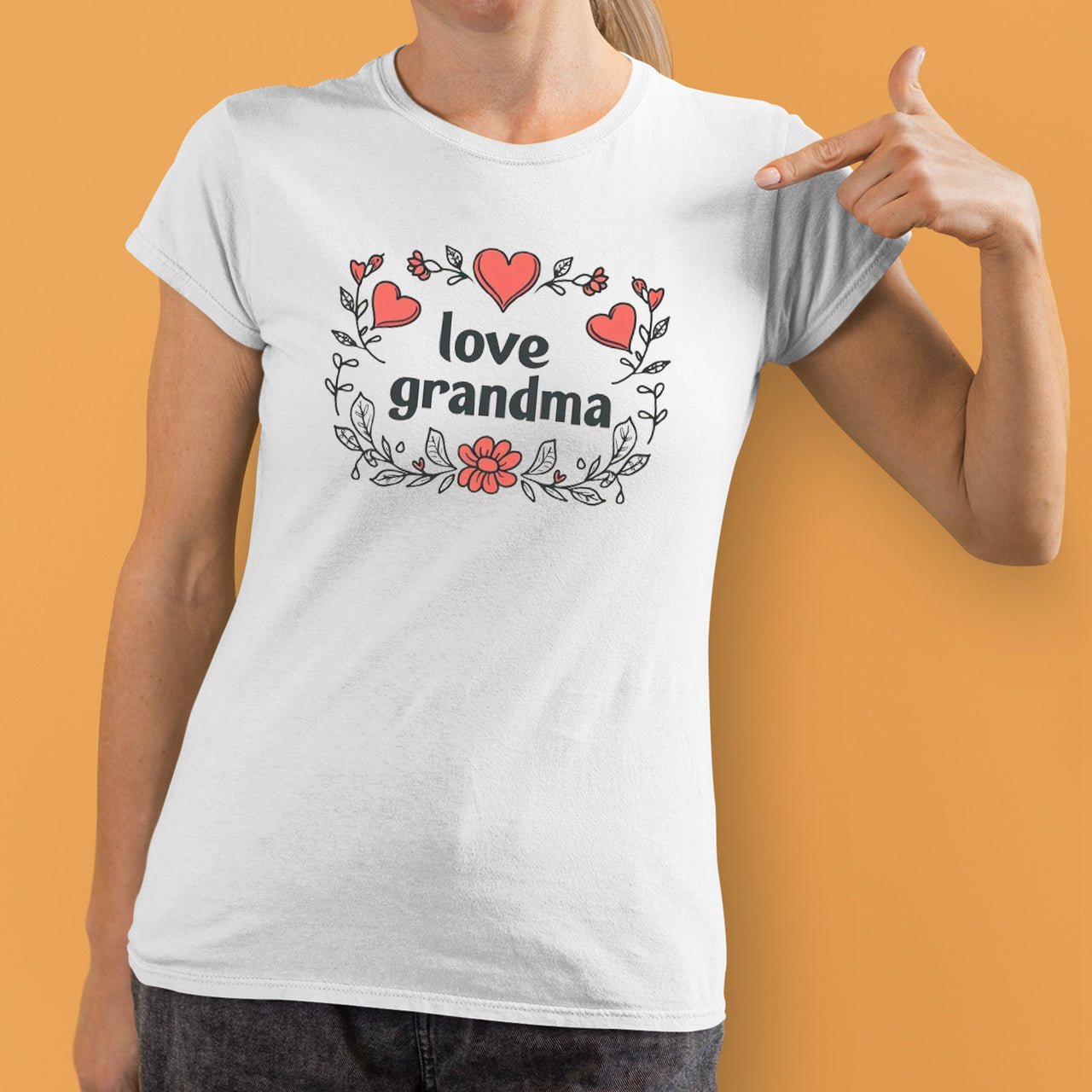 Love Grandma T-Shirt, Flowers Grandma Shirt, Celebrate Mom, Nana Shirt, Floral Grandma Hoodie, Grandma Shirt, Mother's Day Gift For Grandma, Happy Mother's Day