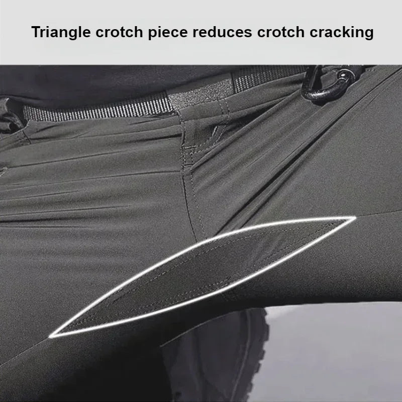 Men’s Soft Shell Outdoor Pants – Warm Multi-Pocket Wear-Resistant Winter Tactical Trousers