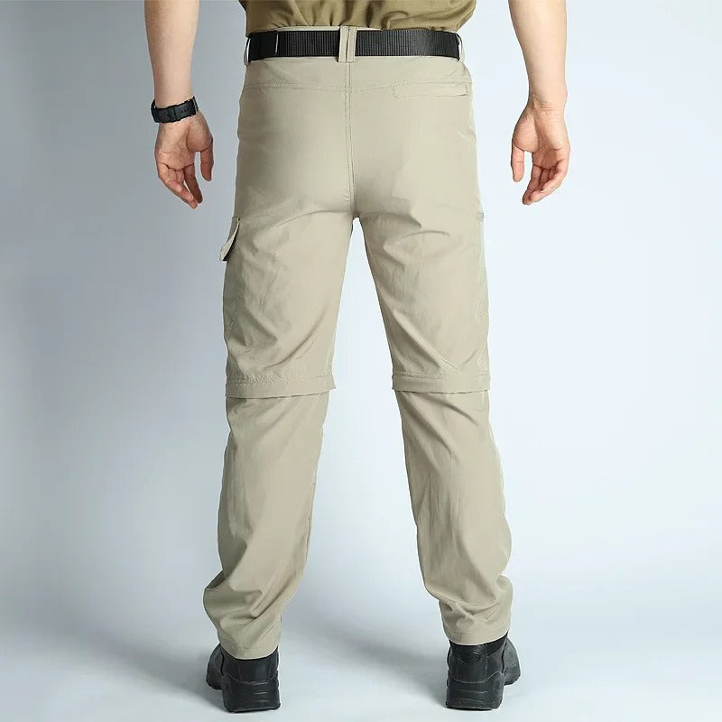Men's Convertible Hiking Pants – Zip-Off Quick-Dry Outdoor Cargo Trousers
