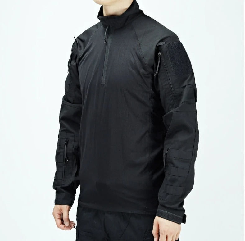 Men's Tactical Combat Shirt – Long Sleeve Outdoor Training & Field Performance Top