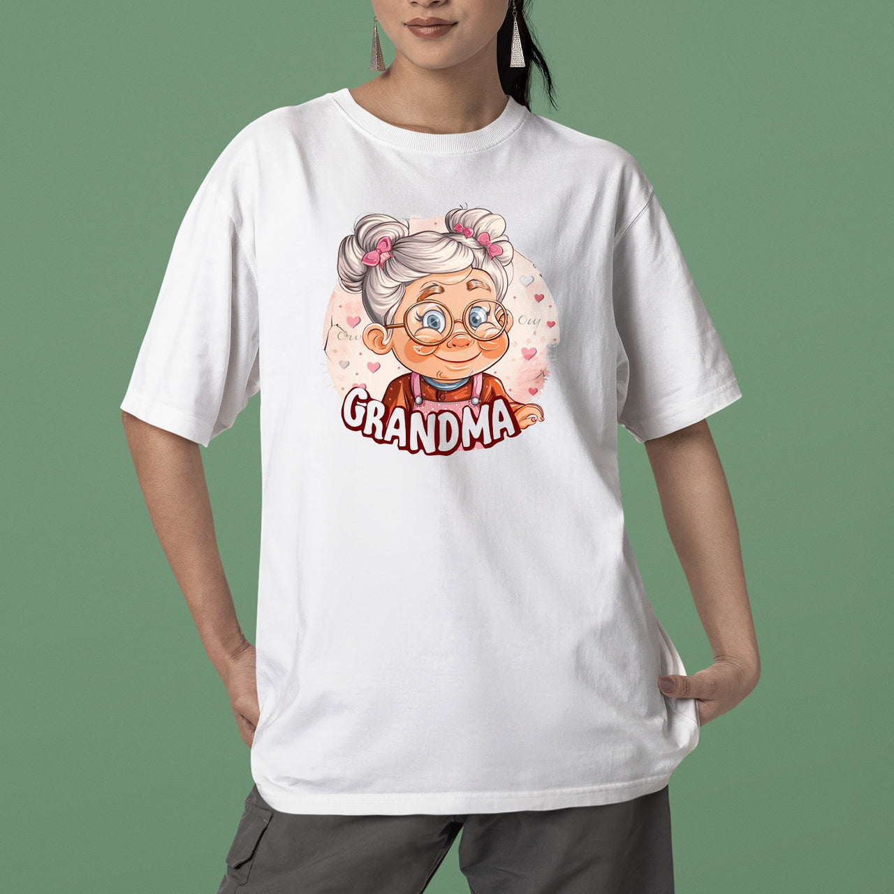Cute Chibi Grandma T-Shirt, Cute Chibi Nana Shirt, Celebrate Mom, Nana Shirt, Grandma Hoodie, Grandma Shirt, Mother's Day Gift For Grandma, Happy Mother's Day 02