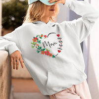 Thumbnail for Custom Mom with Kids Names Shirt, Custom Gigi Heart Sweatshirt, Personalized Family T-Shirt, Your Name Floral Heart Sweater, Mama Shirt, Mom Shirt, Mother's Day Gift, Happy Mother’s Day