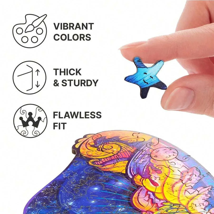 Unique Wooden Jigsaw Puzzle, Premium Wooden Jigsaw Puzzle, Landscape Paintings, Wooden Jigsaw Puzzle, Unique Sustainable, Christmas gift Idea C171