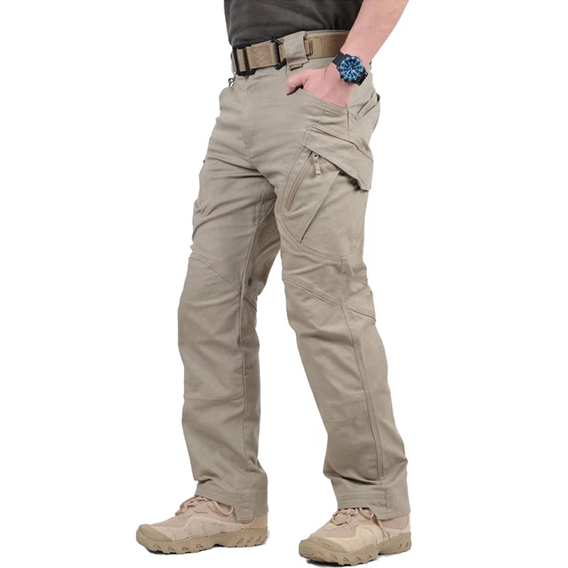 Men’s Stretch Cotton Cargo Pants – Multi-Pocket Flexible Outdoor Work Tactical Trousers