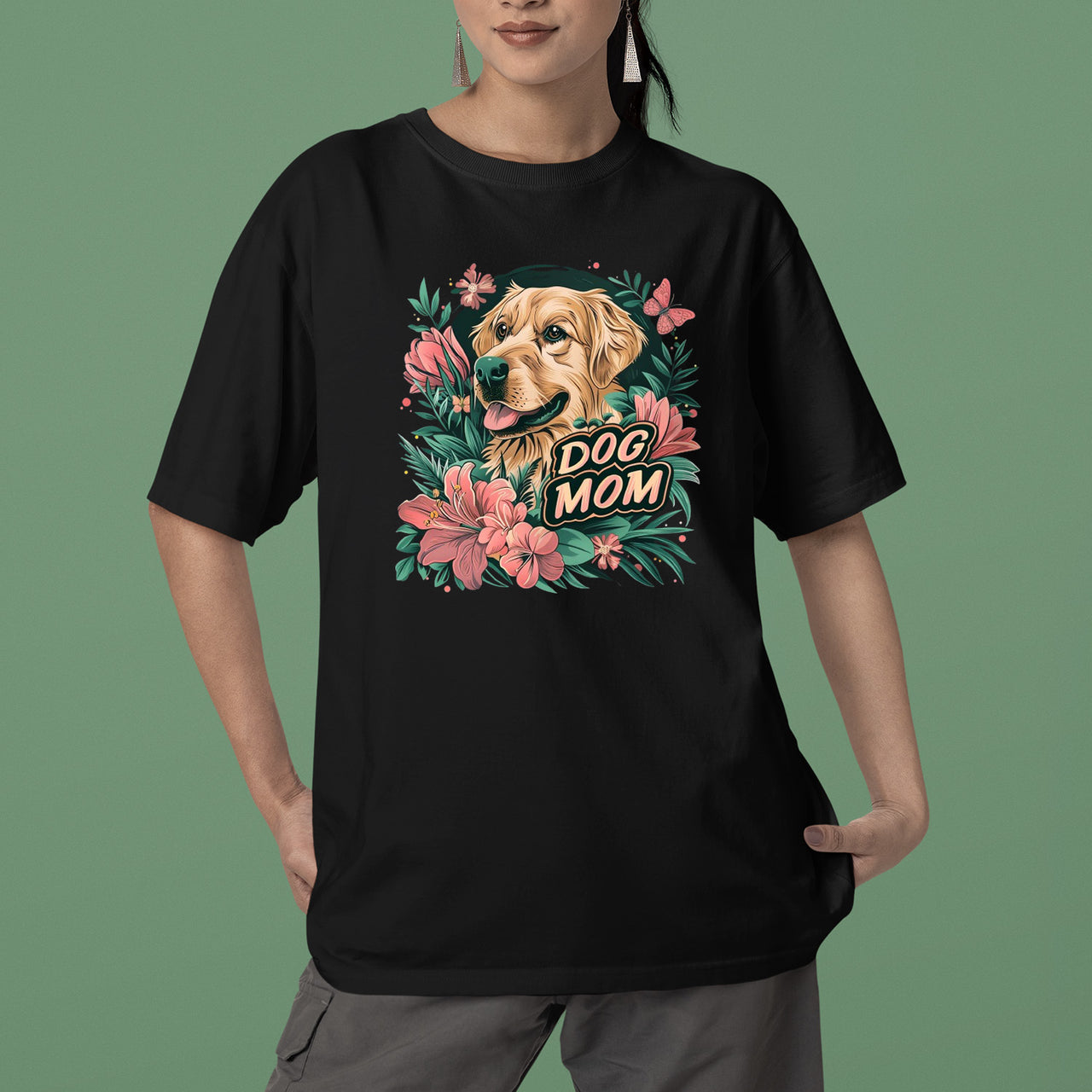 Labrador Retriever Dog T-shirt, Pet Lover Shirt, Dog Lover Shirt, Dog Mom T-Shirt, Dog Owner Shirt, Gift For Dog Mom, Funny Dog Shirts, Women Dog T-Shirt, Mother's Day Gift, Dog Lover Wife Gifts, Dog Shirt