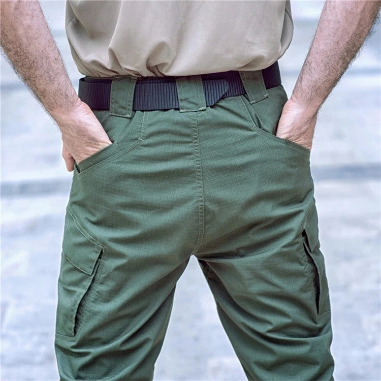 Men’s Waterproof Tactical Cargo Pants – Multi-Pocket Outdoor Hiking Utility Trousers