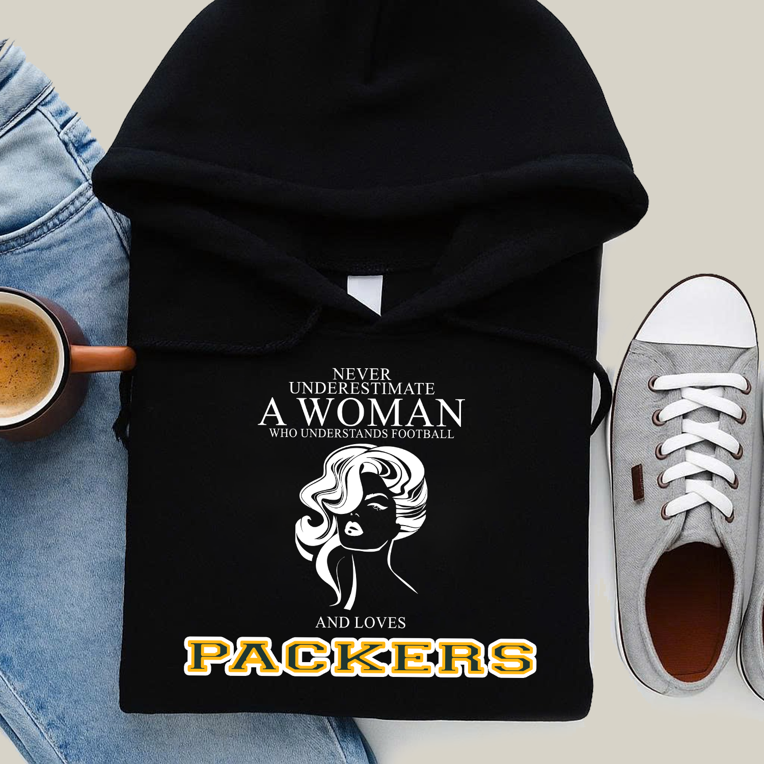 Never Underestimate A Woman Who Understand Football And Loves Packers Hoodie- Never Underestimate Sweatshirt- Custom Hoodies