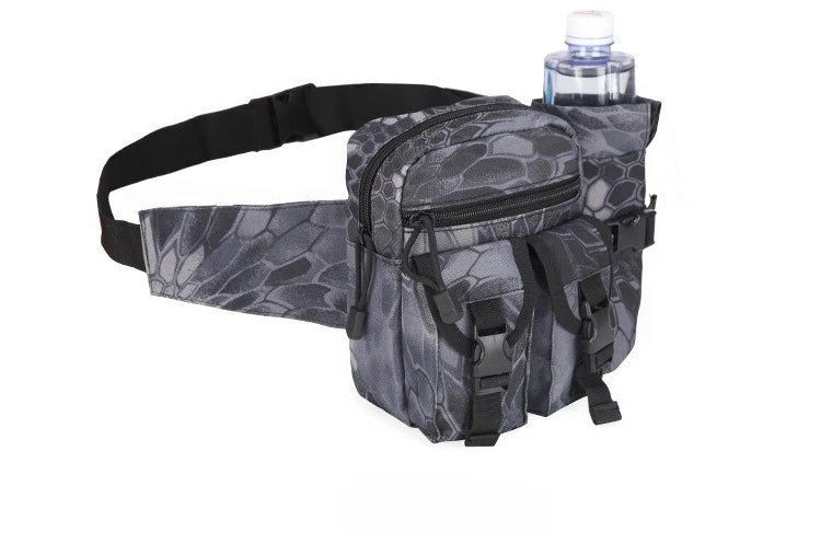 Tactical Men Waist Pack Nylon Hiking Water Bottle Phone Pouch Outdoor Sports Hunting Climbing Camping Belt Bag