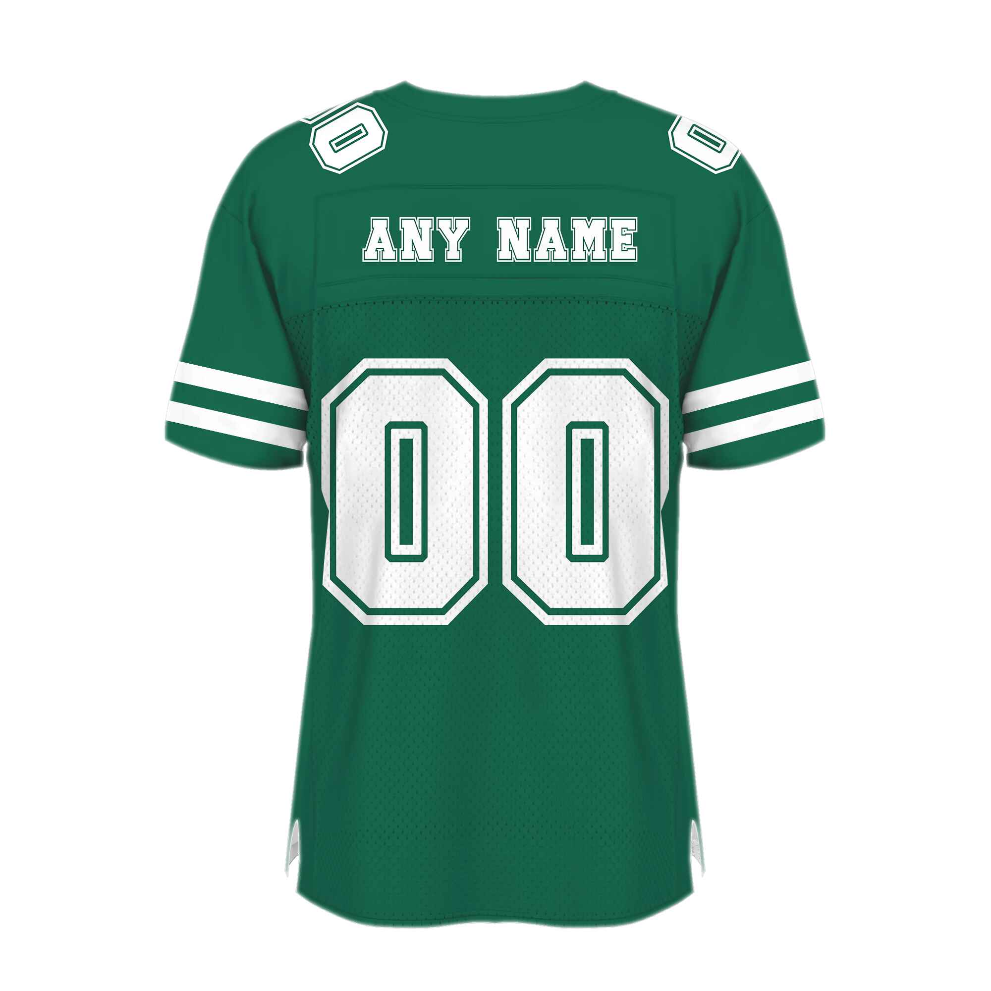 Custom Green White Mesh Authentic Football Jersey