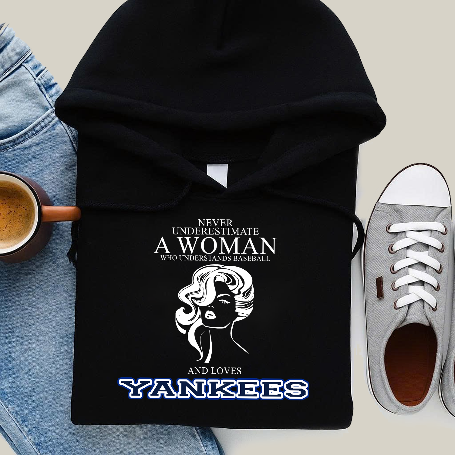 Never Underestimate A Woman Who Understand Baseball And Loves Yankees Hoodie- Never Underestimate Sweatshirt- Custom Hoodies