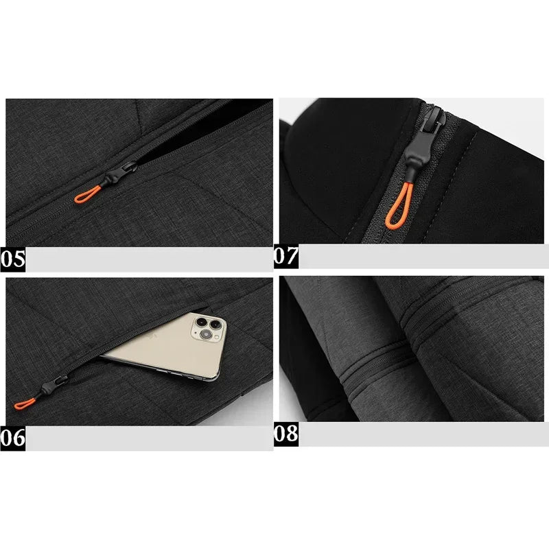 Stand Collar Men’s Vest – Fashionable Contrast Colors Casual Outerwear for Autumn Winter 2024 C24