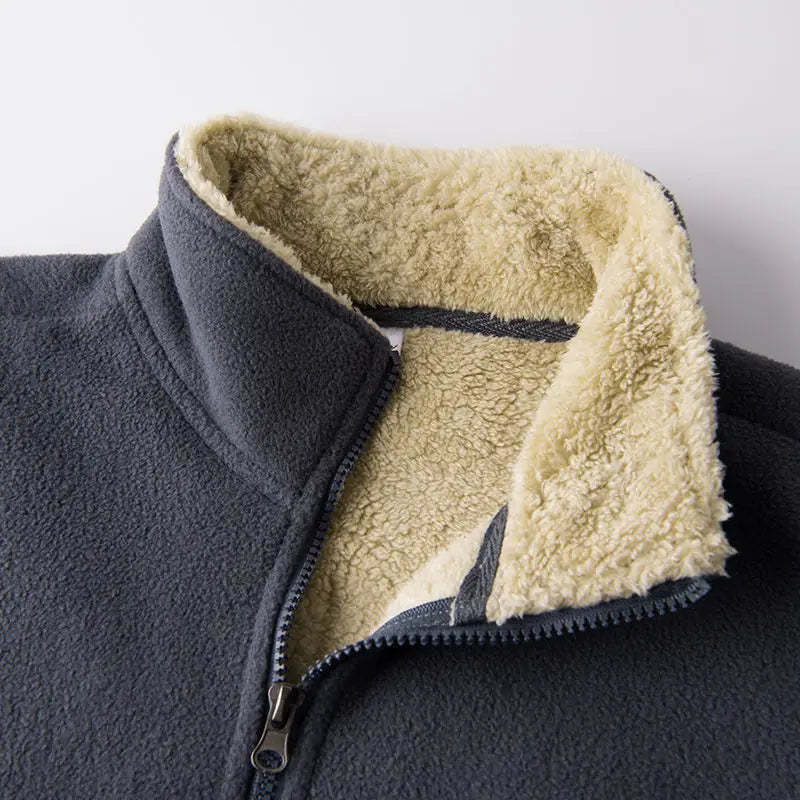 Casual Men’s Winter Fleece Vest – Warm Thermal Sleeveless Jacket, Zipper Windbreaker Waistcoat C16