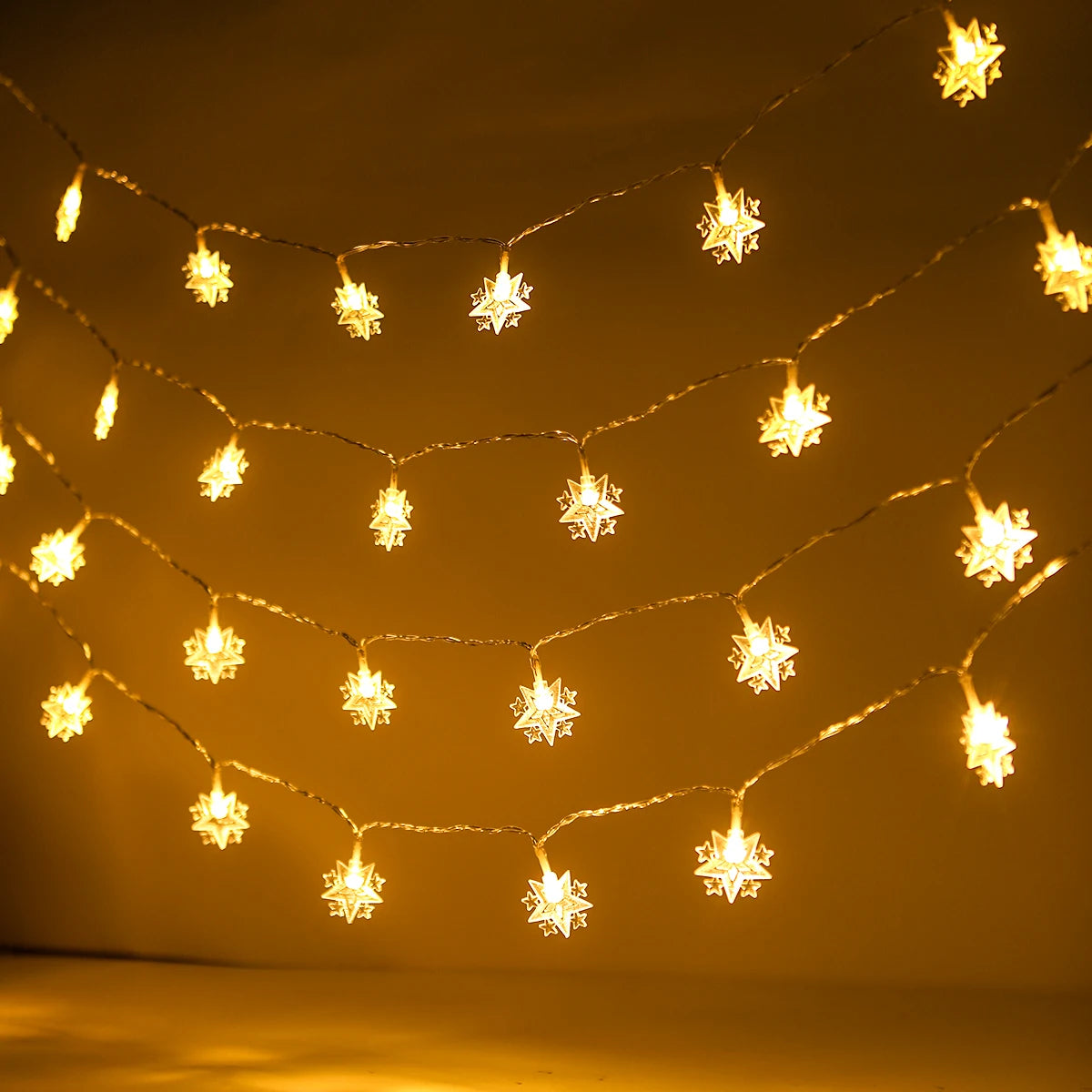 Moon Star Eid Mubarak String Light 2025 – Ramadan & Eid Home Decoration, Muslim Party Lights