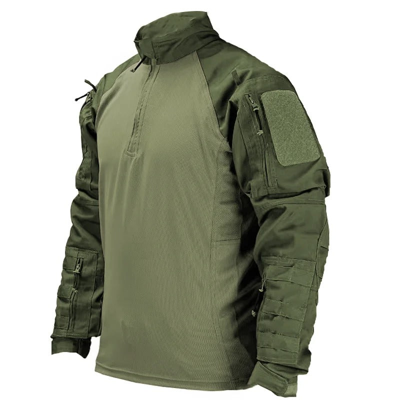Men's Tactical Combat Shirt – Long Sleeve Outdoor Training & Field Performance Top