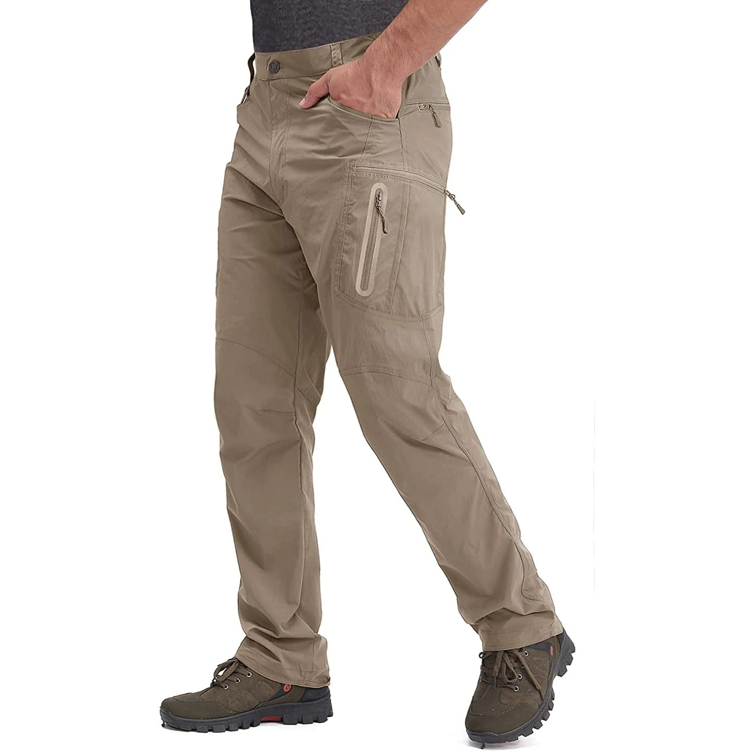 Men's Lightweight Outdoor Cargo Pants – Quick-Dry Multi-Pocket Utility Trousers