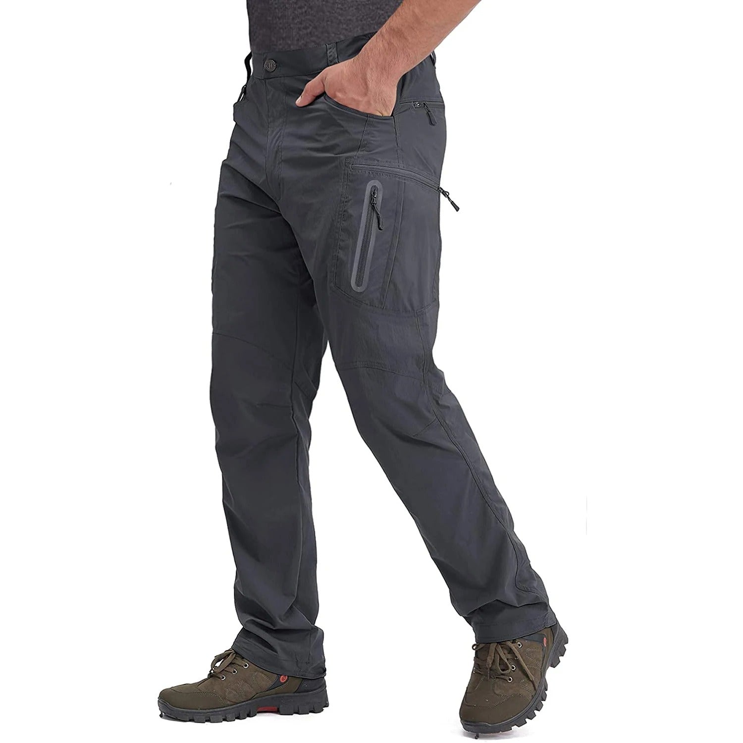 Men's Lightweight Outdoor Cargo Pants – Quick-Dry Multi-Pocket Utility Trousers