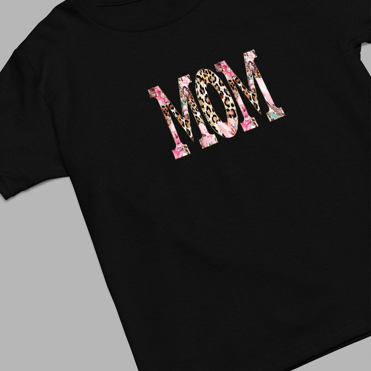 Leopard Print Mom Shirt, Retro Floral Mom T-shirt, Custom Mom Shirt, Mom Flower Shirt, Leopard Mom Life, Mama Shirt, Mom Shirt, Mother's Day Gift