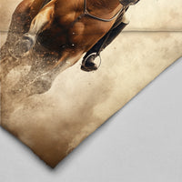 Thumbnail for Vintage Horse Equestrian Ephemera Velveteen Plush Blanket Gift for Horse lover, Farm House Decor, Equine Art, Antique Horse Decor, Equestrian Gifts 03