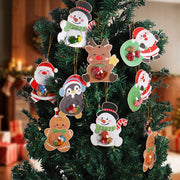 12/24Pcs Christmas Candy & Chocolate Holder Cards – Xmas Tree Hanging Pendants for Holiday Party & Kids Gifts